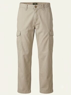 Eddie Bauer Utility Fit Khaki Cargo Pants Mens 33x29 Beige Cotton Workwear